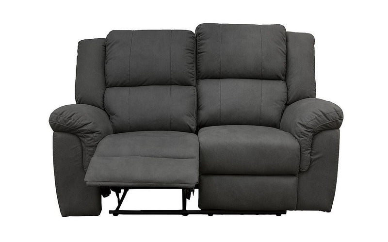 Phuket Dark Grey 2 Seater Fabric Recliner Sofa - LIFESTYLE FURNITURE