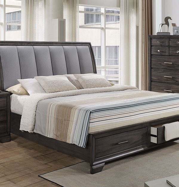 Picton King Size Bed Frame With Drawers - LIFESTYLE FURNITURE