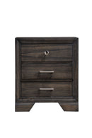 Picton Mindi Wood 2 Drawers Bedside Table - LIFESTYLE FURNITURE