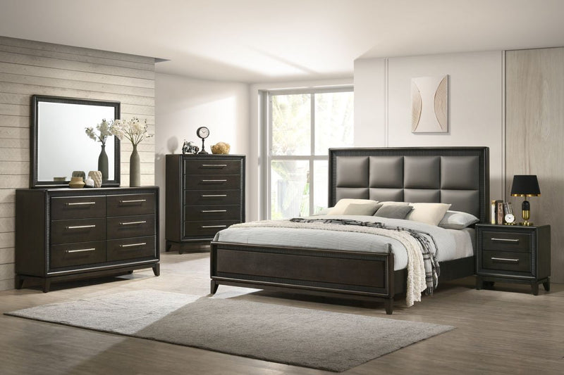 Roma Mindi Wood 4 Piece Queen Bedroom Set - LIFESTYLE FURNITURE