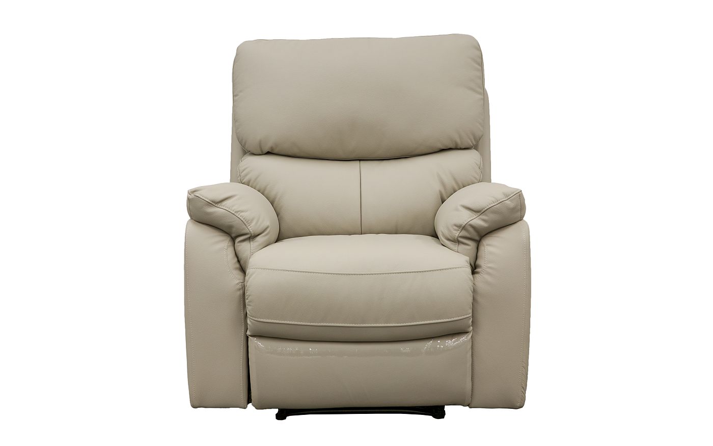 Salvador Beige Leather Recliner Chair - Lifestyle Furniture