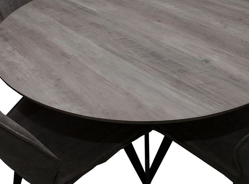 Tex W120 CM Round Dining Table - LIFESTYLE FURNITURE