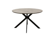 Tex W120 CM Round Dining Table - LIFESTYLE FURNITURE