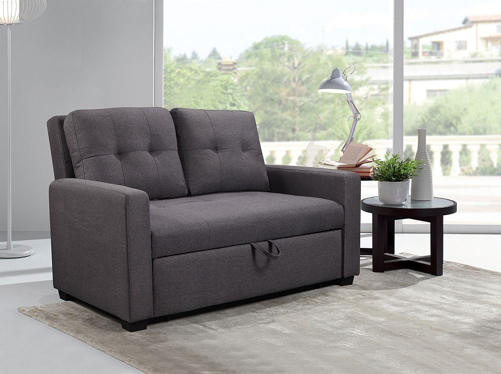 Trophy Pull Out Fabric Sofa Bed Grey