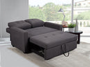Trophy Pull Out Fabric Sofa Bed - Grey - LIFESTYLE FURNITURE