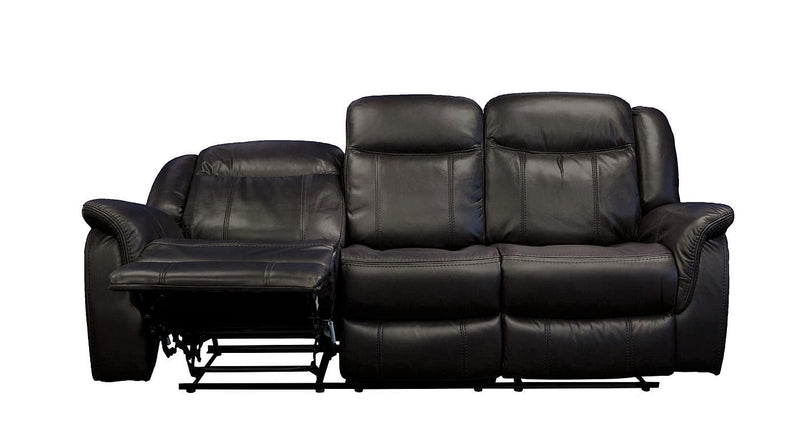 Tulip Brown Air Leather 3 Piece Recliner Sofa Set - LIFESTYLE FURNITURE