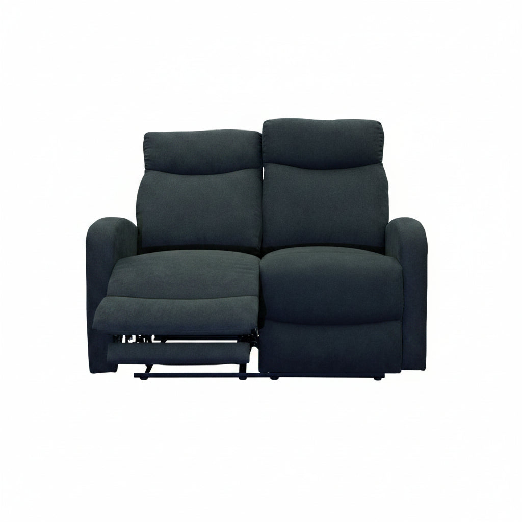 Verona Black Fabric 3 Piece Recliner Set - LIFESTYLE FURNITURE