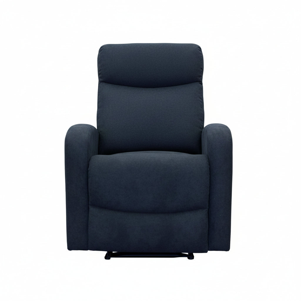 Verona Black Fabric 3 Piece Recliner Set - LIFESTYLE FURNITURE