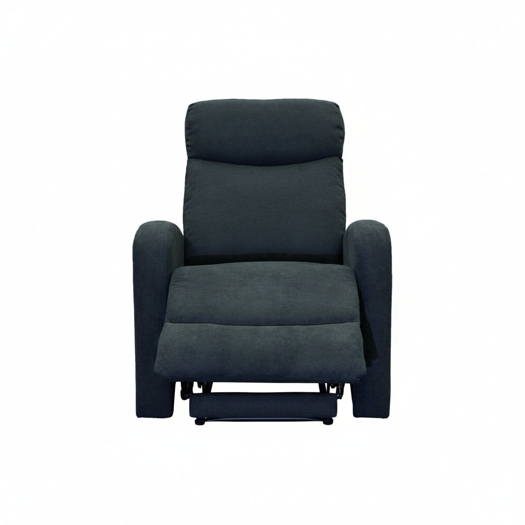 Verona Black Fabric 3 Piece Recliner Set - LIFESTYLE FURNITURE
