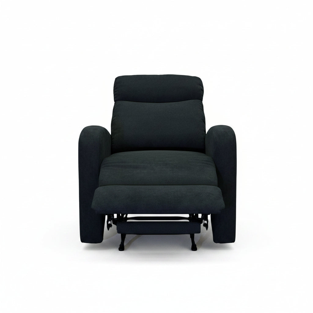 Verona Black Fabric 3 Piece Recliner Set - LIFESTYLE FURNITURE