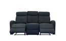 Verona Black Fabric Recliner Sofa Set - LIFESTYLE FURNITURE