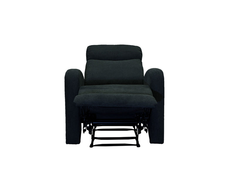 Verona Black Fabric Recliner Sofa Set - LIFESTYLE FURNITURE