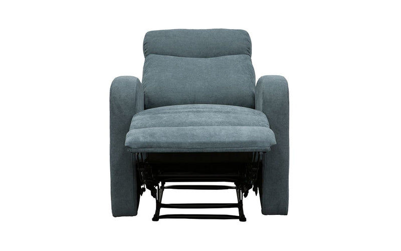 Verona Grey Single Seater Fabric Recliner - LIFESTYLE FURNITURE