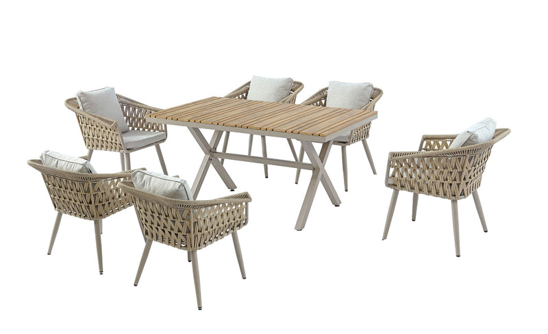 Willow Outdoor 7-Piece Dining Set - Lifestyle Furniture